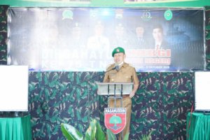 Bupati Pangkep Hadiri Peringatan HUT TNI Ke- 75