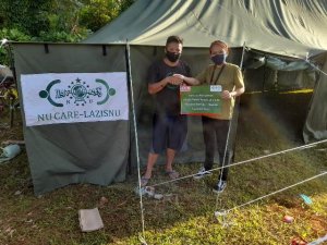 NU Care dan Alfamart Salurkan Bahan Makanan dan Tenda Pleton ke Sulbar