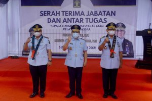 Serah Terima Jabatan Kalapas I Makassar, Hernowo Gantikan Robianto