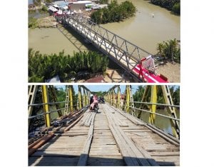 Potret Jembatan Watu Sebelum dan Setelah Direnovasi, Bupati: Terima Kasih Pak Gub