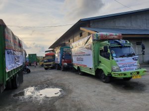 Bantu Korban Gempa, 10 Truk Berisi 70 Ton Beras Berangkat ke Sulbar