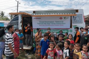 Federal Oil Bantu Pangan Korban Bencana Kalimantan dan Sulawesi