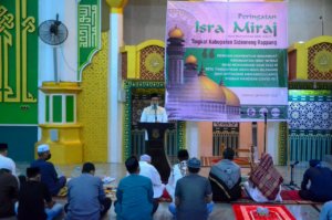 Hadiri Peringatan Isra Miraj, Bupati Sidrap Imbau Warga Bijak Tanggapi Aksi Bom Bunuh Diri