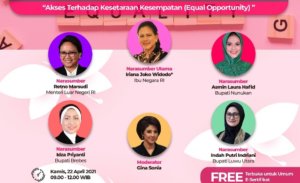 Indah Putri Indriani Bersama Ibu Negara Iriana Jokowi Berbagi Kisah Inspirasi di Forum KSF Universitas Terbuka