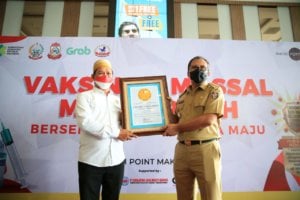 Festival Vaksinasi Makassar Cetak Rekor Terbanyak Di Indonesia