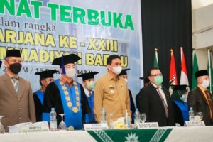 Wisuda Sarjana STKIP Muhammdiyah Barru, Bupati Barru Siap Dukung Perkembangan dan Perubahan Status Kampus