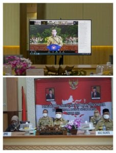 Wali Kota Parepare Simak Arahan Presiden RI Lewat Virtual