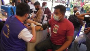Dukung Pemerintah Tangani Pandemi Covid-19, Polres Pangkep Vaksinasi Massal