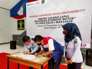 Pertamina Lubricants Latih WBP lapas Makassar