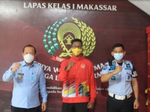 Karateka Lapas Makassar di PON XX Papua, Audiensi dengan Kakanwil Kemenkumham Sulsel