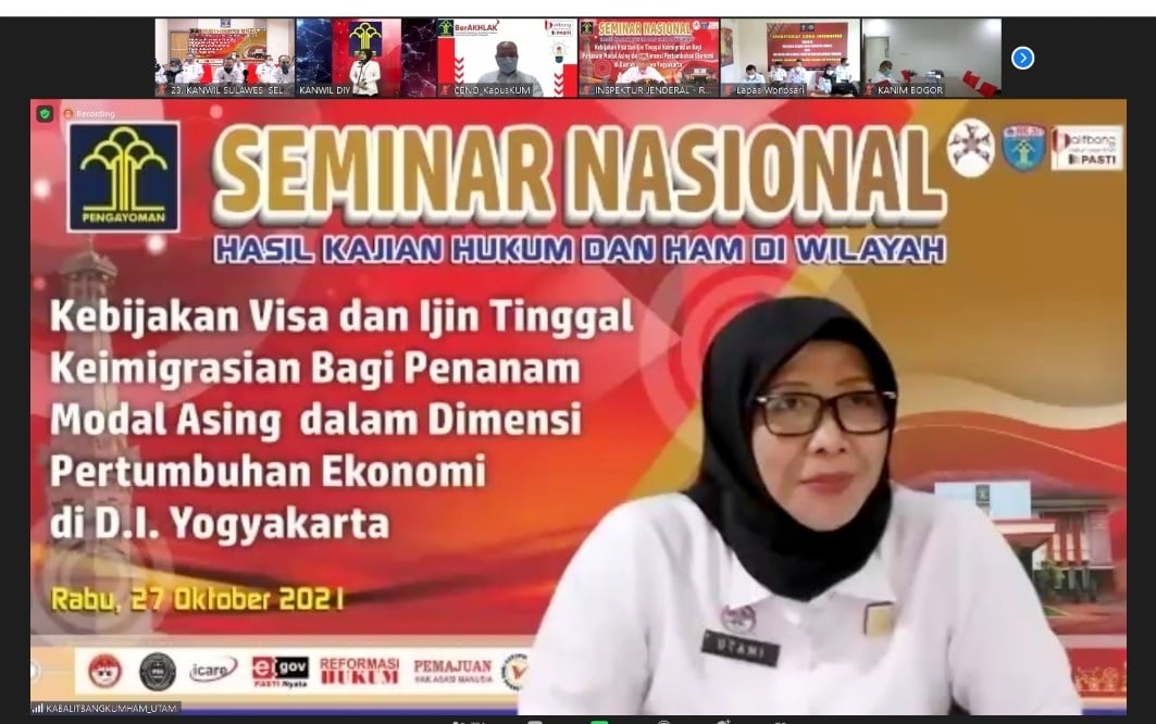 Kemenkumham Sulsel Ikuti Webinar Kajian Visa Dan Ijin Tinggal ...