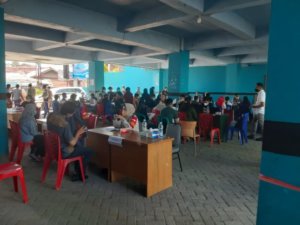 Ribuan Mahasiswa, Dosen, dan Warga di STIM LPI Makassar Divaksin Covid-19