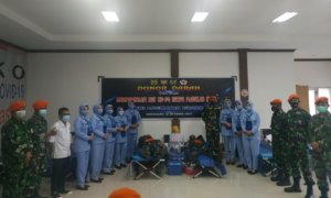 Penuhi Permintaan Darah Rumah Sakit, PMI Makassar Gandeng Prajurit TNI-AU