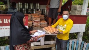 Ribuan Telur Gratis untuk Warga yang Jalani Vaksinasi