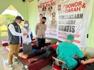 121 Kantong Darah Disumbang MPS – Polsek Bajeng di Hari Pahlawan