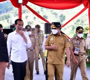 Plt Gubernur Sulsel Dampingi Jokowi Resmikan Bendungan Karalloe di Gowa-Jeneponto