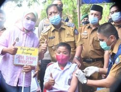 Soppeng Daerah Percontohan Vaksin Merdeka Anak, Bupati dan Kapolres Dekati Siswa-siswi