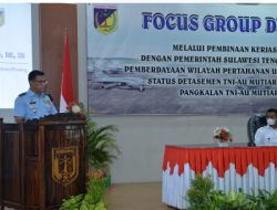Bahas Peningkatan Status Detasemen TNI AU di Palu, Dispotdirga Lanud Sultan Hasanuddin Ikuti FGD