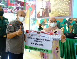 Bupati Iksan Iskandar Hadiri Launching Penyaluran Bantuan Tunai di Makodim