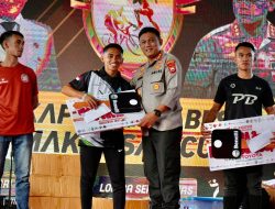 9 Motor Benelli Diserahkan Kepada Pemenang Lomba Lari, Irjen Nana Sujana Apresiasi Kapolrestabes Makassar Cup