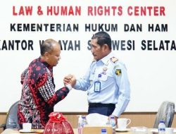 Perkuat Koordinasi Kepegawaian, Kakanwil Kemenkumham Sulsel Terima Kunjungan Kakanreg IV BKN Makassar
