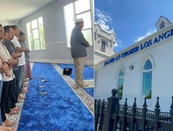 Danny Pomanto Salat Zuhur di Masjid At Thohir Los Angeles, Harap Jadi Pusat Komunitas dan Dakwah