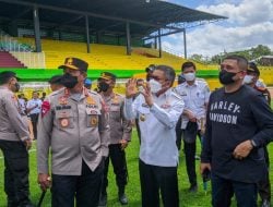 Usai Kunjungi Stadion Gelora Mandiri Parepare, Kapolda Jamin Keamanan Laga PSM vs Bali United