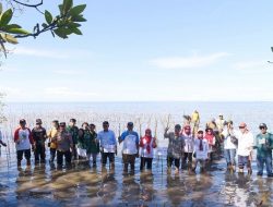 Rawat Ekosistem, CDK Bosowasi Tanam 38 Ribu Batang Mangrove di Pancaitana Bone
