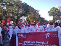 Ribuan Siswa Meriahkan Merdeka Fun Walk Briton English Education 2022