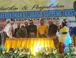 Pelantikan Pengurus DPD KKS Mimika, Kaswadi Razak Ajak Wabup Johannes Rettob Berkunjung ke Soppeng