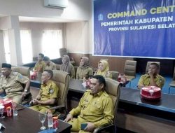 Wakil Bupati Bersama Sekda Bone Ikuti Webinar Rakornas Wasin 2022