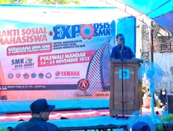 Akselerasi Kemajuan Pendidikan, Rektor UNM Buka Baksos dan Expo SMK di Polman
