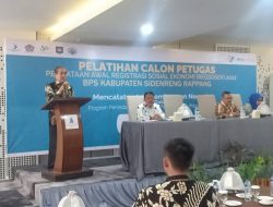 BPS Sidrap Gelar Pelatihan Calon Petugas Pendataan Awal Regsosek Tahun 2022