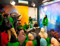 Senangnya Mahasiswa KPI UIN Makassar Kunjungi TV Nasional dan Praktik Siaran