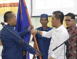 Lantik Pengurus PWI Pinrang, Agus Salim Alwi Hamu Minta Wartawan Kedepankan Profesionalisme
