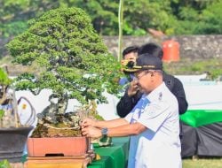 Bupati Iksan Iskandar Buka Event Pameran Dan Kontes Bonsai Nasional