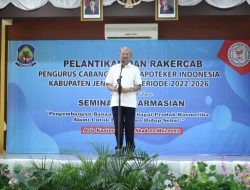 Bupati Jeneponto Hadiri Pelantikan Pelantikan Pengurus Cabang Ikatan Apoteker Indonesia Kabupaten Jeneponto