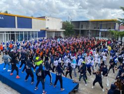 Meriahnya Senam Sehat Bersama Rusdi Masse di Pinrang, Dihadiri 700 Peserta dan Ada Puluhan Hadiah Menarik