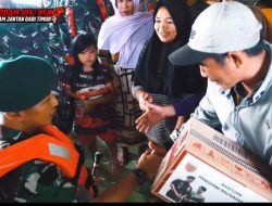 Turun Langsung Salurkan Sembako ke Korban Banjir, Mayjen Totok Imam Santoso Diapresiasi Warga