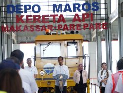 Jokowi Resmikan Kereta Api Pertama di SulSel, Bumi Karsa Sukses Rampungkan Proyek Kereta Api