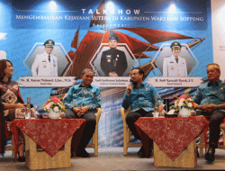 Bersama Gubernur Sulsel, Bupati Wajo Ulas Pengembalian Kejayaan Sutera di Talkshow Pameran International