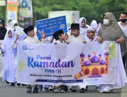 Sambut Ramadan, Ribuan Murid SIT Nurul Fikri Makassar Gelar Pawai Akbar