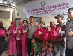 Kurangi Stunting, Polrestabes Makassar Sumbang MCK di Dua Kecamatan