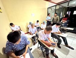 Biro Hukerma bersama Kanwil Kemenkumham Sulsel Lakukan Monitoring Pengelolaan Publikasi Kerjasama di LPKA Maros