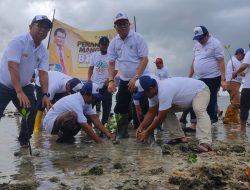 Upaya Selamatkan Pesisir Pantai, Rektor UNM Tanam 1.000 Pohon Mangrove di Pantai Baluno Sulbar