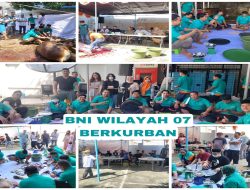 Meraih Berkah Hari Raya Iduladha 1444 H, BNI Kantor Wilayah 07 Melaksanakan & Berbagi Qurban