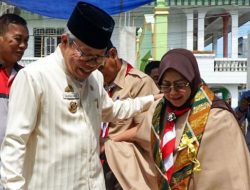 Teringat Anak, Erna Taufan Menangis Saat Hadiri Peletakan Batu Bata Pertama Masjid SMP 2 Parepare