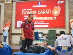 Donor Darah Kanwil Kemenkumham Sulsel, PMI Kumpulkan 132 Kantong Darah