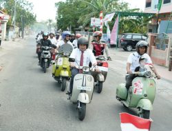 Bersama Bupati Ilham Azikin, Ratusan Pecinta Kendaraan Klasik Ramaikan Pawai Bantaeng Berkibar