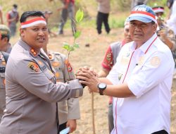 Gerakan Polri Lestari Negeri, Polres Barru Tanam Pohon di Nepo